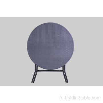 Table pliante ronde en osier 80cm